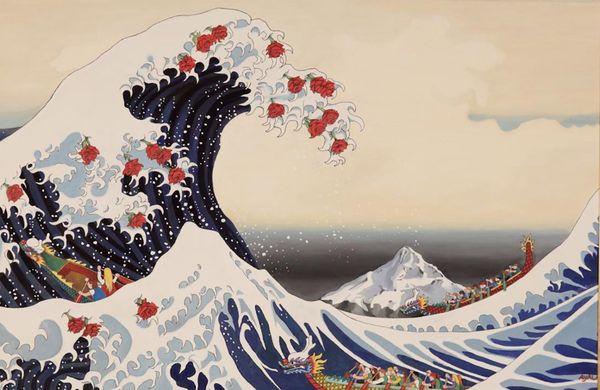 Earl Ayala, "Hokusai PDX"