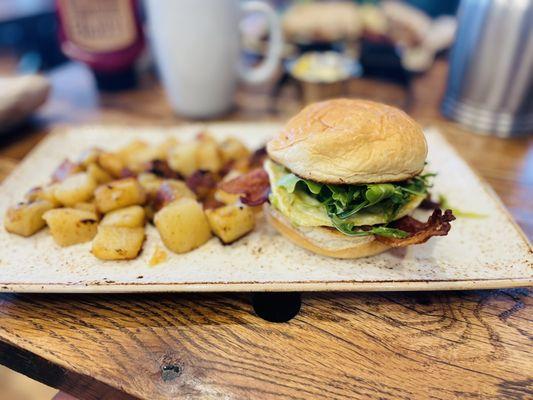 Elevated egg sandwich. My favorite lunch.