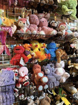 Stuffed animals in their kids section