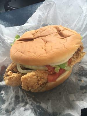 Flounder sandwich