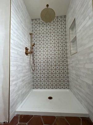 Custom shower renovation