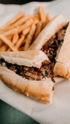 Philly Cheese Steak and Fries