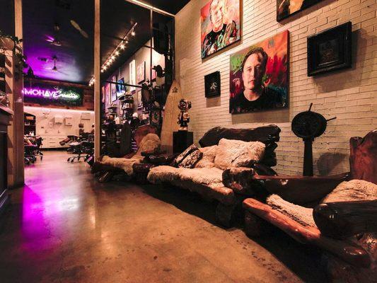 Mohave Creative Tattoo & Piercings lobby, Tattoos Near me, Paintings, artwork. Realistic tattoos, fineline tattoos. Best tattoo shop.