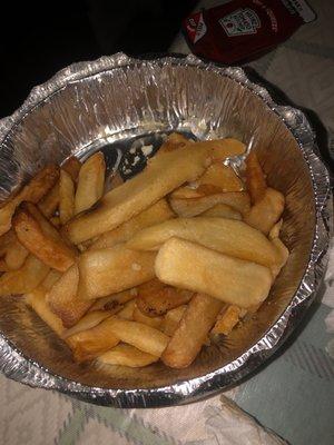 Soggy uneven cooked fries