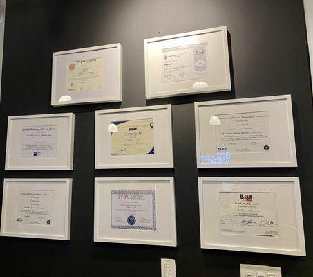 certificates!