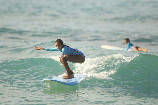 10 year old surfing