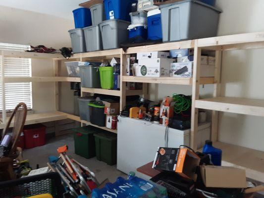 Economy garage shelving