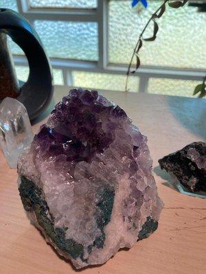 Crystal Kaleidoscope Store in Selma, Oregon ~ Amethyst Block (no flash)