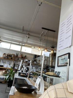 View from our table toward the front counter.