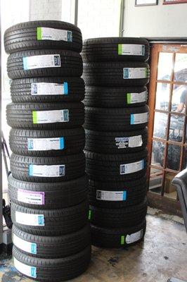 Tires on hand at all times at your convenience.