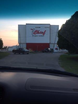 Perfect night at the Drive-In. Perfectly Oklahoman atmosphere.