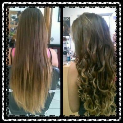 Ombre and curls