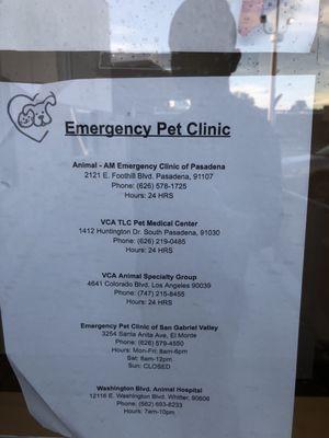 Emergency Pet Clinics