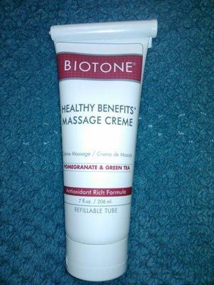 Antioxidant rich massage cream