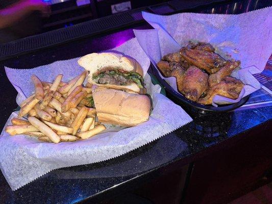 Happy Hour Specials; Cheesesteak & wings