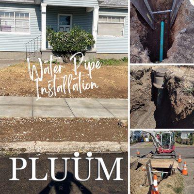 Water Pipe Installation.