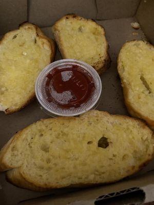 Garlic bread from My Family's Pizza Lakewood.