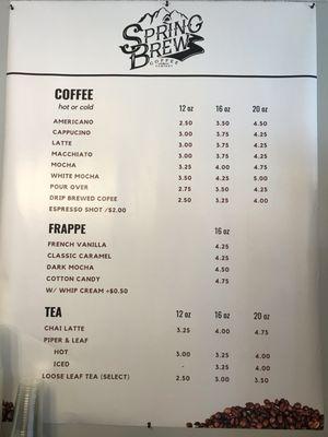 Drink Menu