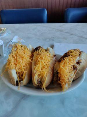 Chili cheese dogs