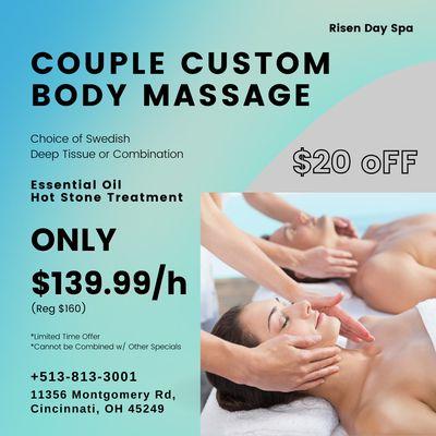 Risen Day Spa
 11356 Montgomery Rd, Cincinnati, OH 45249
 Call us at 513-813-3001