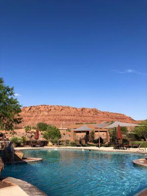 Pool day. Surrounded by the natural beauty of Utah.