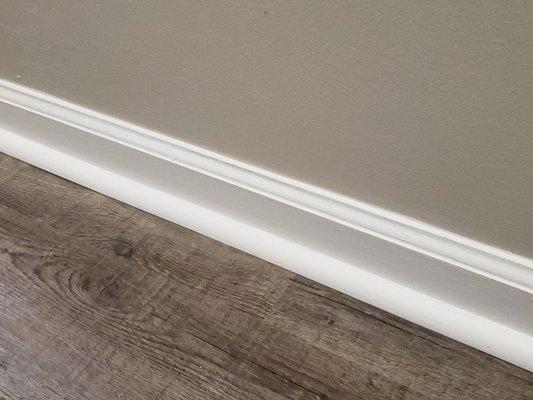 Great trim work. No spills or drips.