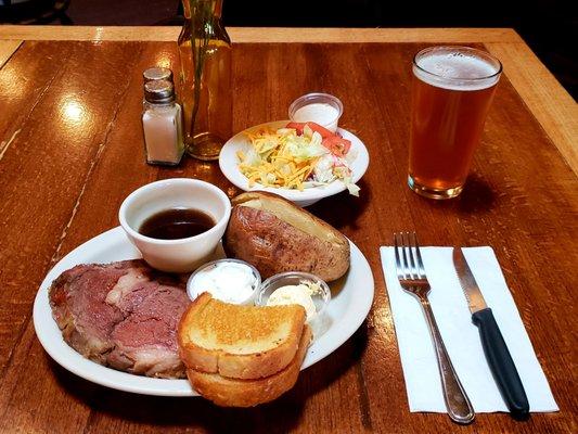 Prime Rib every Saturday night beginning at 5 pm, great prices!