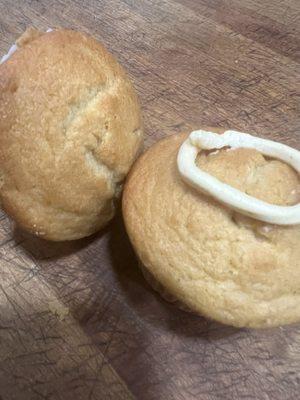 Muffins with honey & brown sugar butter!