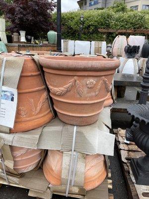 Terracotta pots - they come in 4 sizes: XS, S, M, & L