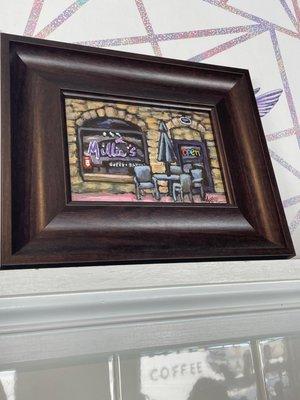 A painting done of the shop