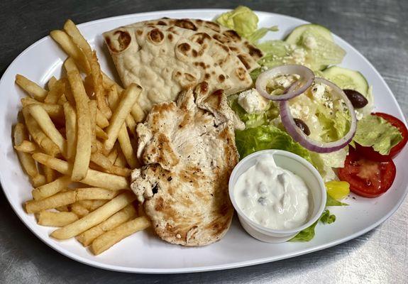 Chicken Pita Platter