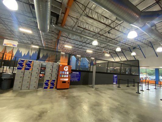 Lockers for personal belongings