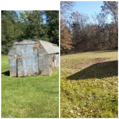 Shed removal