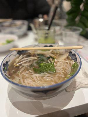 Rare steak and brisket pho