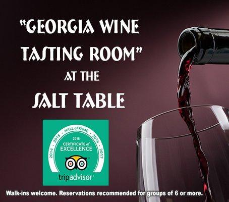 Walkins welcome. For reservations of groups over 6: https://www.salttable.com/wine-from-georgia-with-wine-tasting-bar/