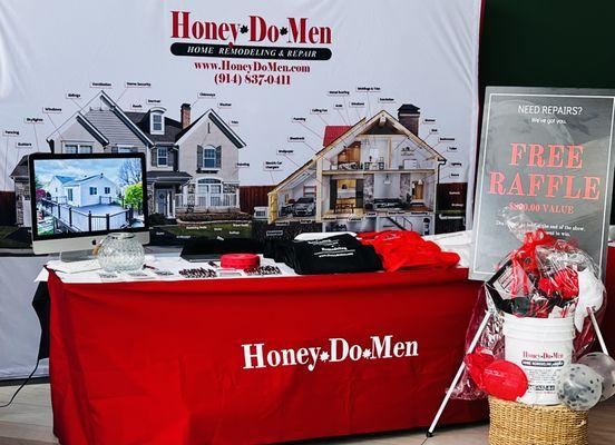 Our booth at the Yorktown Chamber event