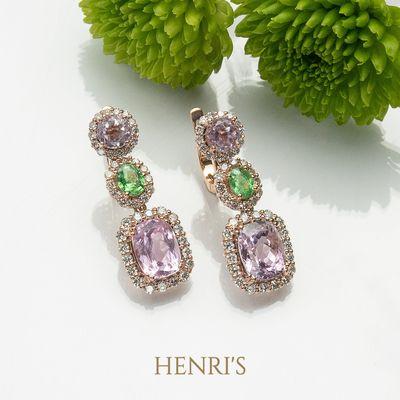 Henri's is your Custom Cocktail Jewelry destination, offering an array of vibrant stones.