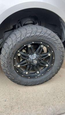 Overall look of the new tires