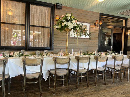 Table set for brunch