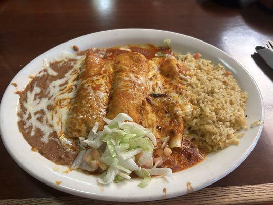 Enchilada plate