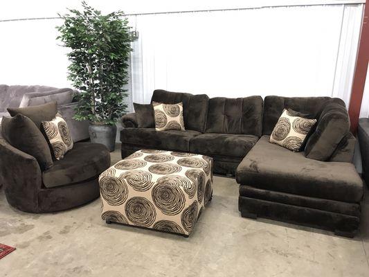 Some smaller sectionals are on sale!