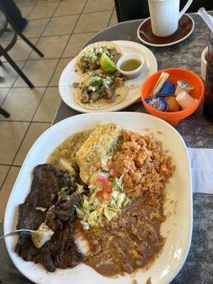 Carne asada y mas w/carnitas