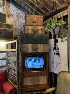 Old times tv and decor