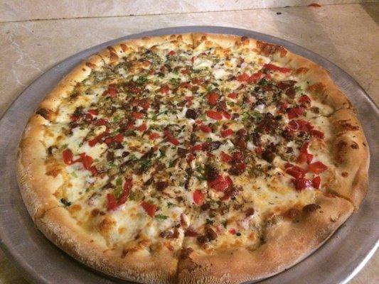 Clams casion pizza