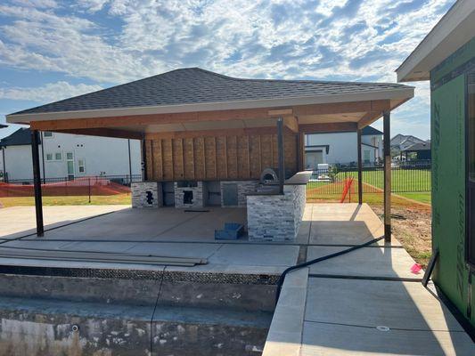 Outdoor Kitchen and Concrete Patios