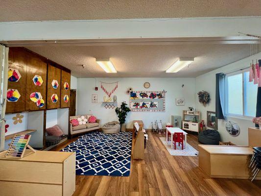 Preschool Classroom Up Close Library and Home Center