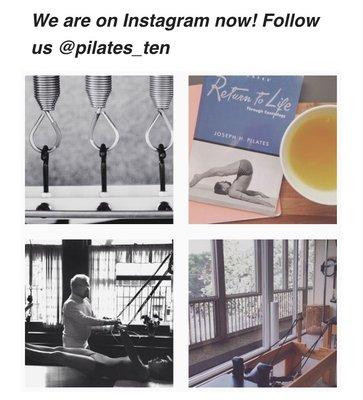 Follow us @pilates_ten