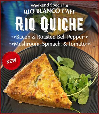 Breakfast at Rio Blanco Cafe starts here. Served all day. Check our online menu.