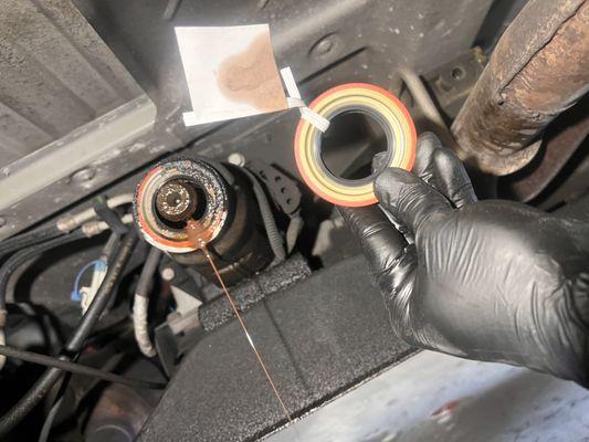 Tail shaft seal replace on a 4l60-E transmission