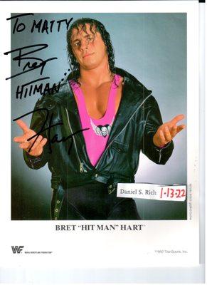 Thanks for buying my wrestling photo of Brett "Hit Man" Hart